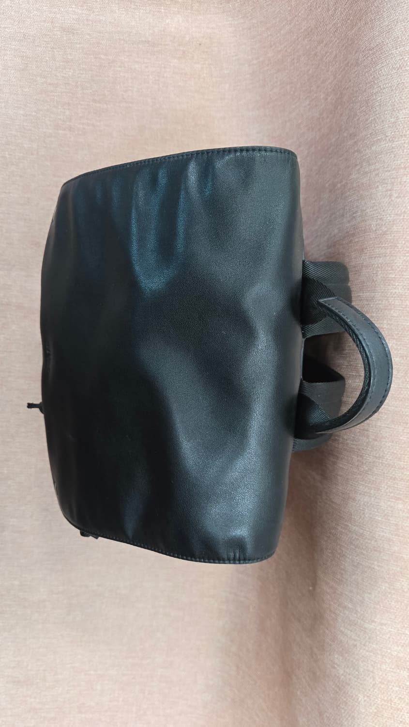 BVP  상태최상 글렌체크 가죽 백팩 가방 상품이미지5