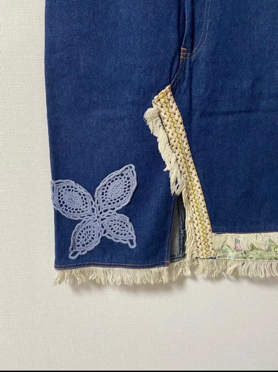 일본 빈티지 모리걸 하구미 레이스 나비스커트 상품이미지2