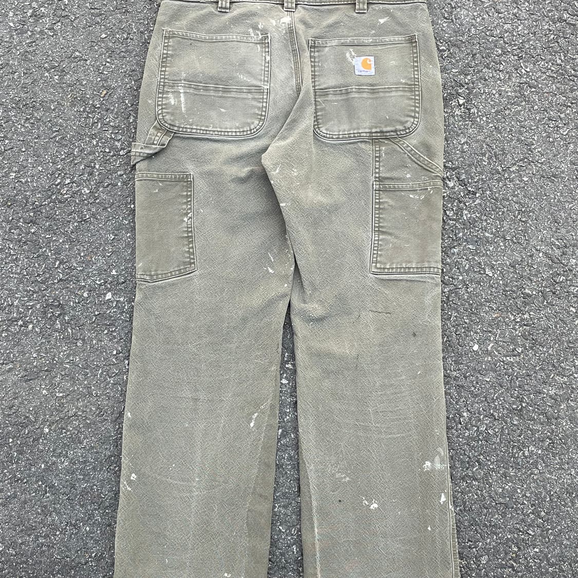 Carhartt 헤비 워크 카팬터 팬츠 카키 p160 상품이미지6