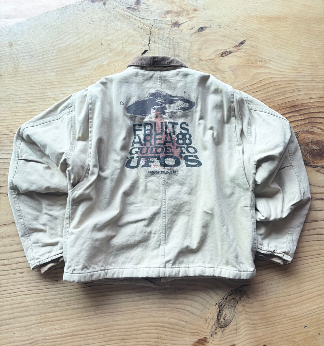 (sunday fruit market) 코듀로이 베이지 워크 자켓  상품이미지3