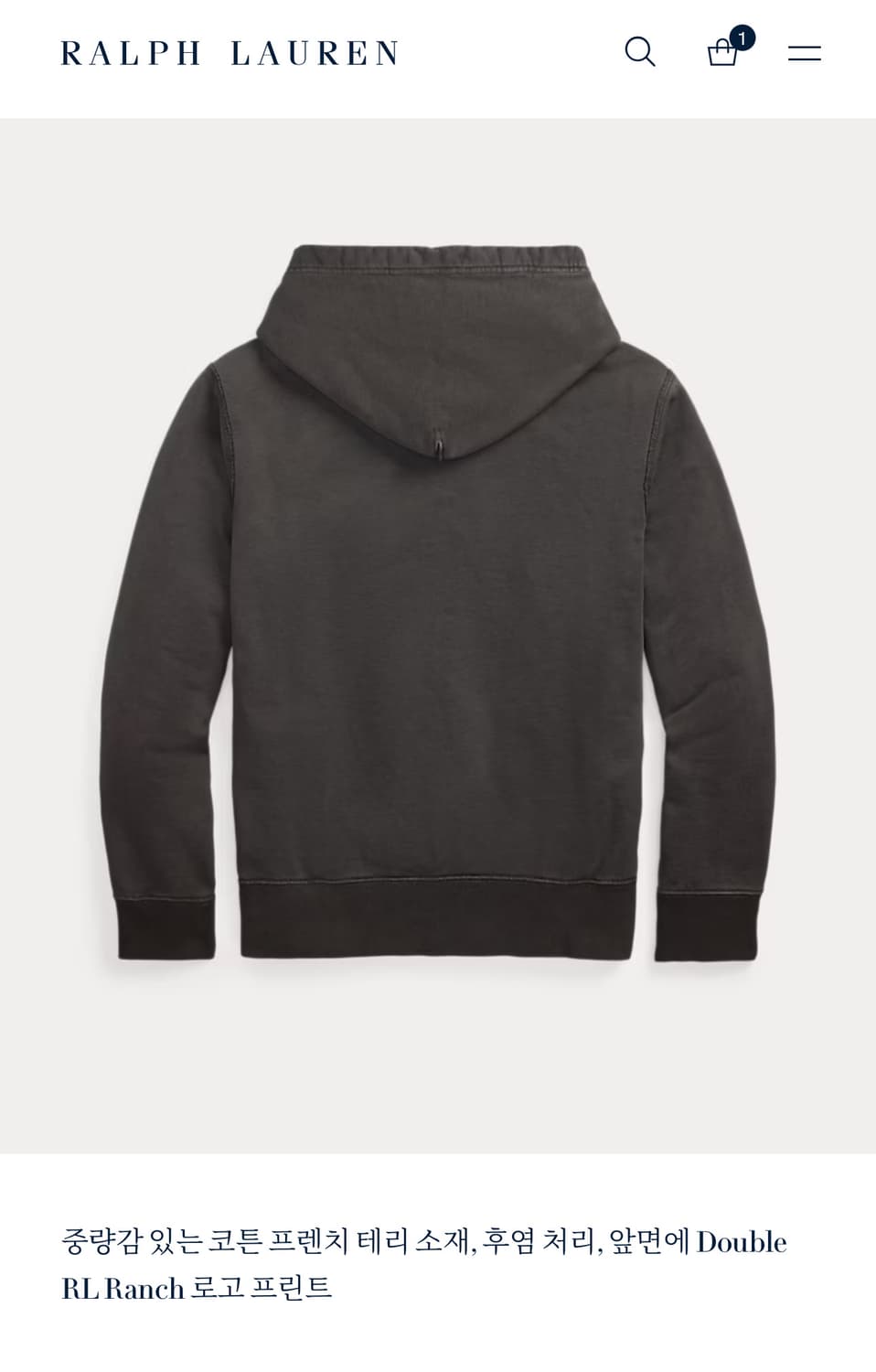 RRL 렌치로고 후디 새상품 M사이즈 상품이미지2