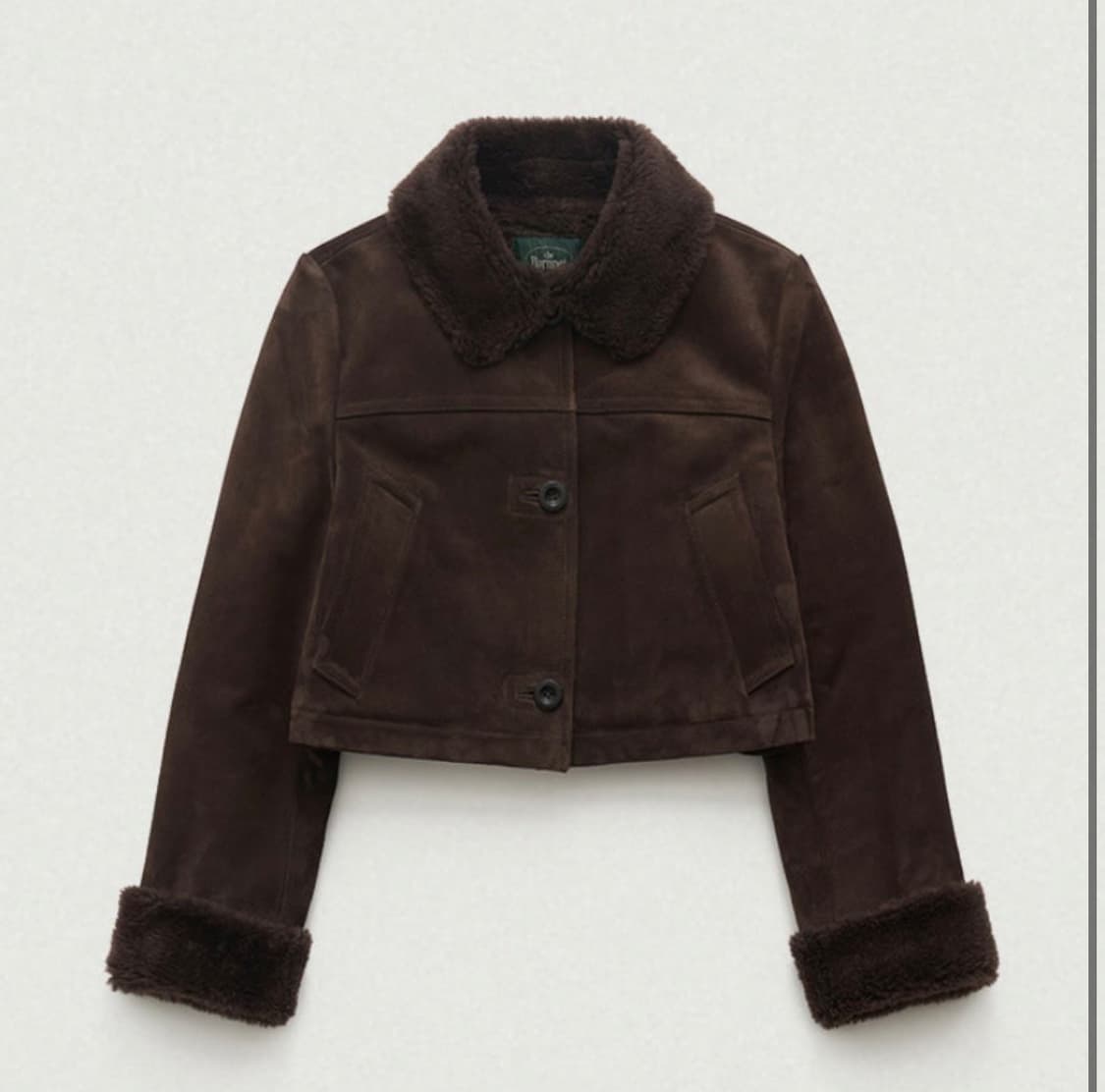 더바넷 Mont Blanc Cropped Shearling Jacket 상품이미지1