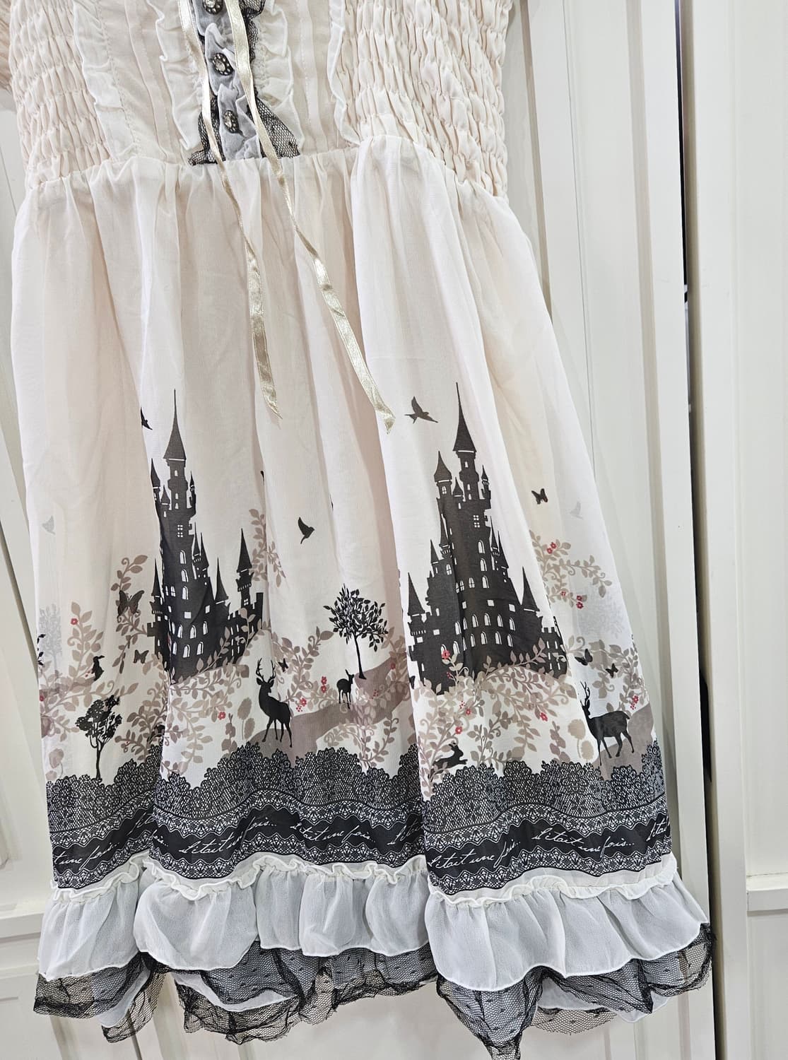 (axes femme / 엑시즈팜)프릴레이스 원피스 상품이미지3