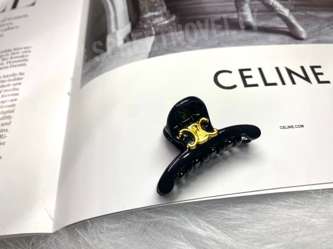 셀린느 미니 헤어 집게핀 세트 블랙 (2개) 상품이미지8