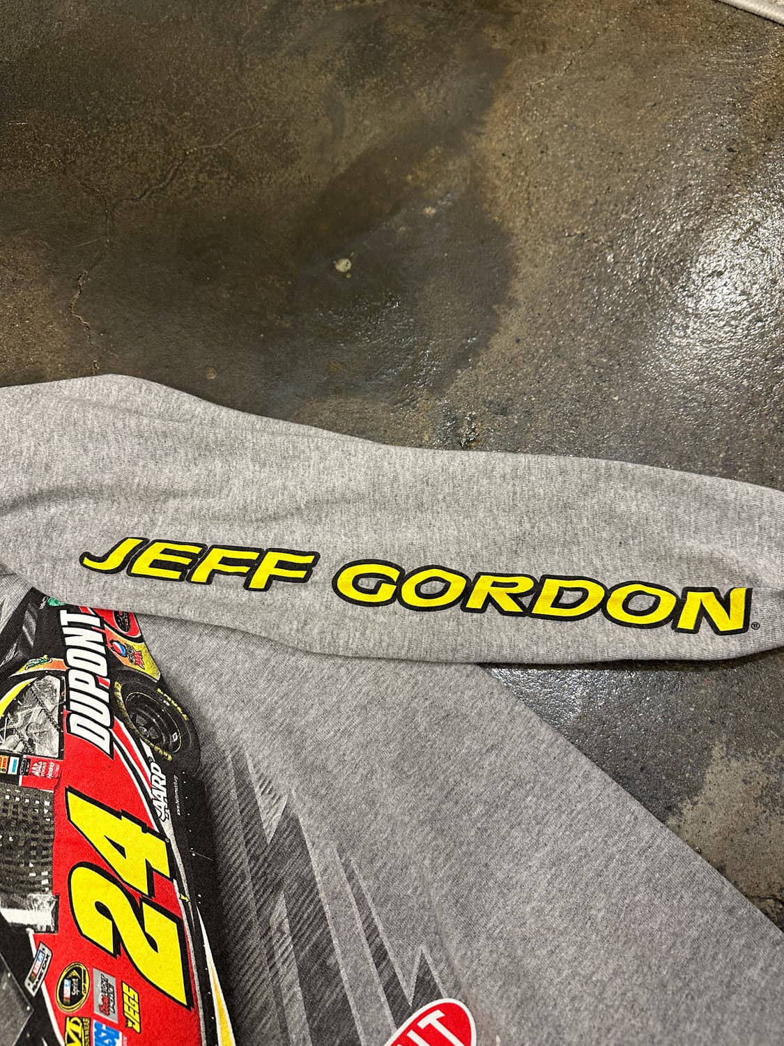 90s DELTA NASCAR 듀폰 24 롱슬리브 그레이 L 상품이미지6