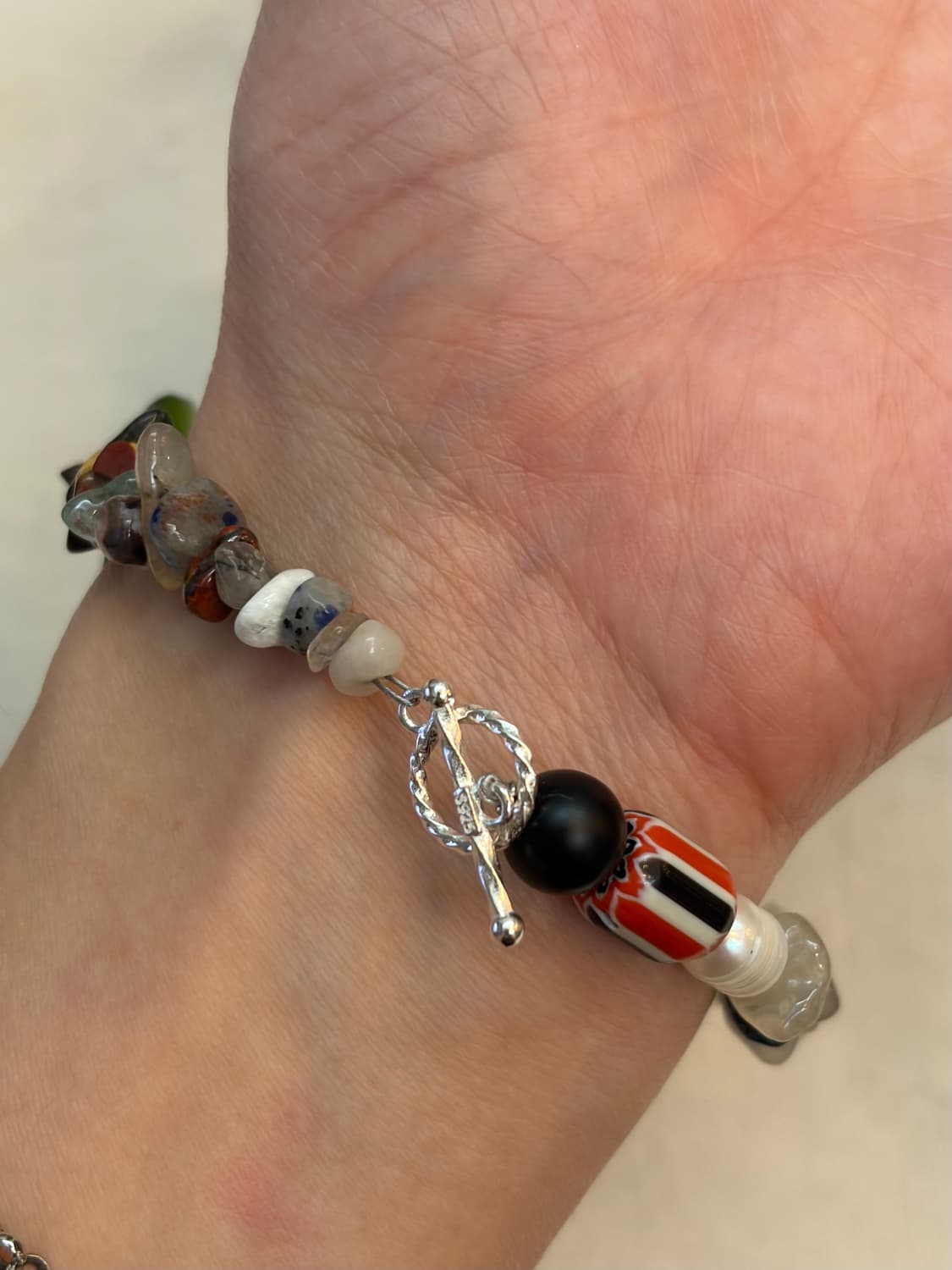 🌿 믹스 젬스톤 칩 브레이슬릿 상품이미지9