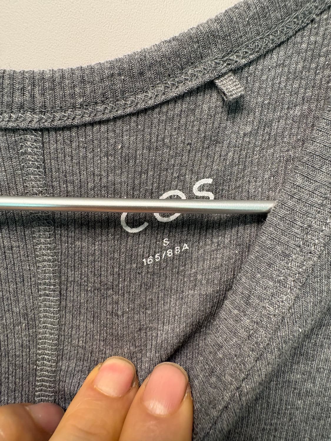 COS 코튼 코튼 리브드 드레스 원피스 S사이즈 상품이미지4