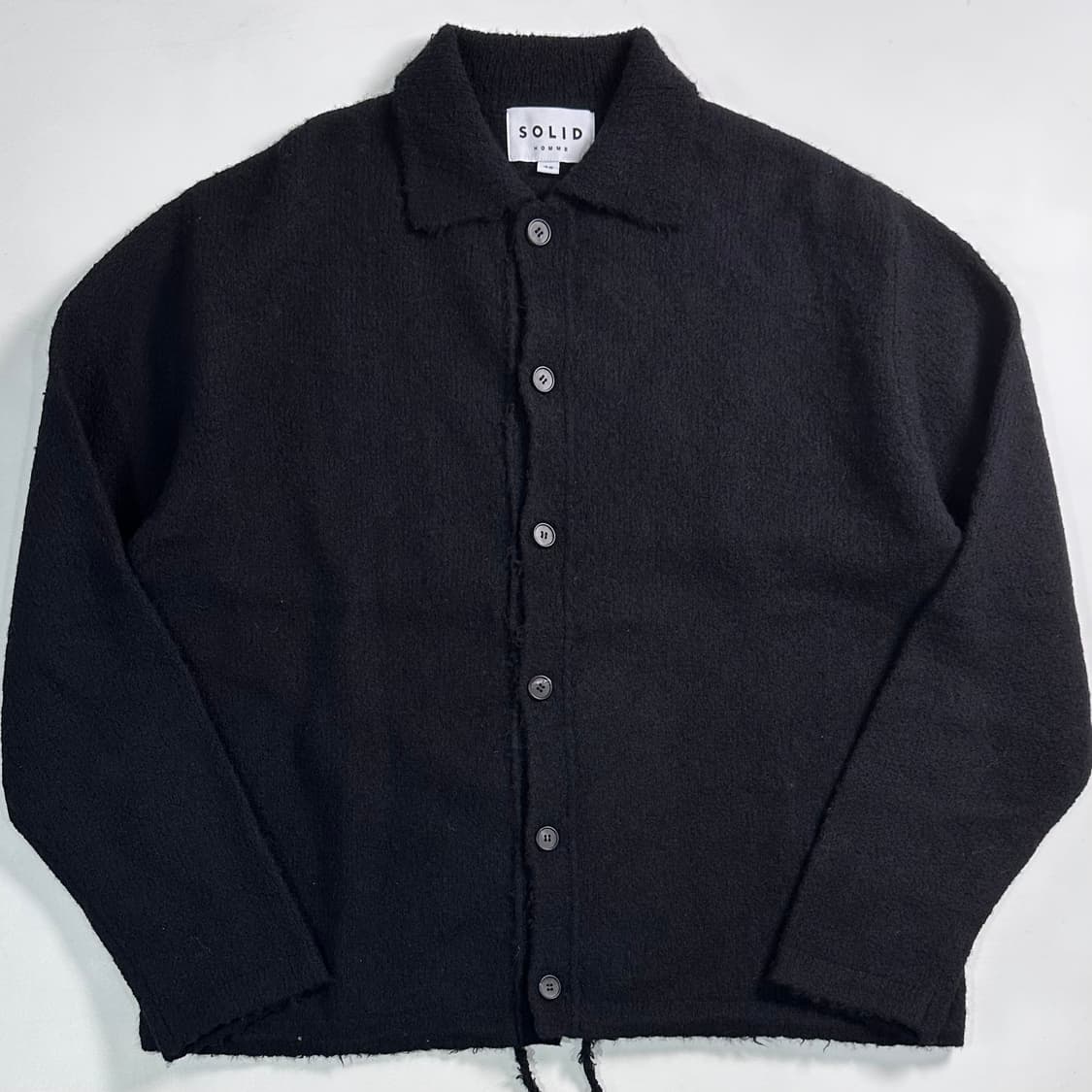 솔리드옴므 24시즌 울 카라 가디건 상품이미지1