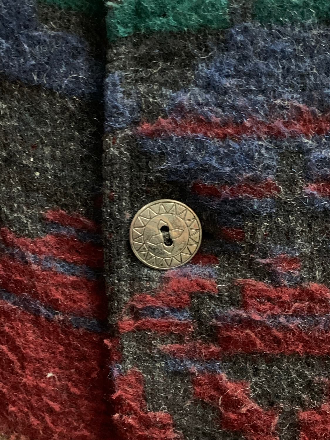 80s 울리치 네이티브 패턴 울 블랭킷 자켓 상품이미지6