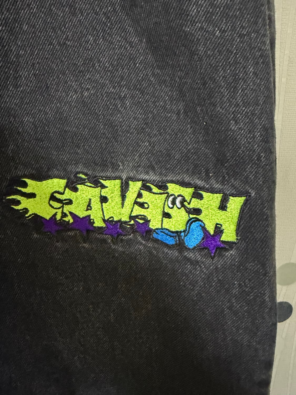 Cavish Design Seller 흑청 와이드 데님 M 상품이미지4