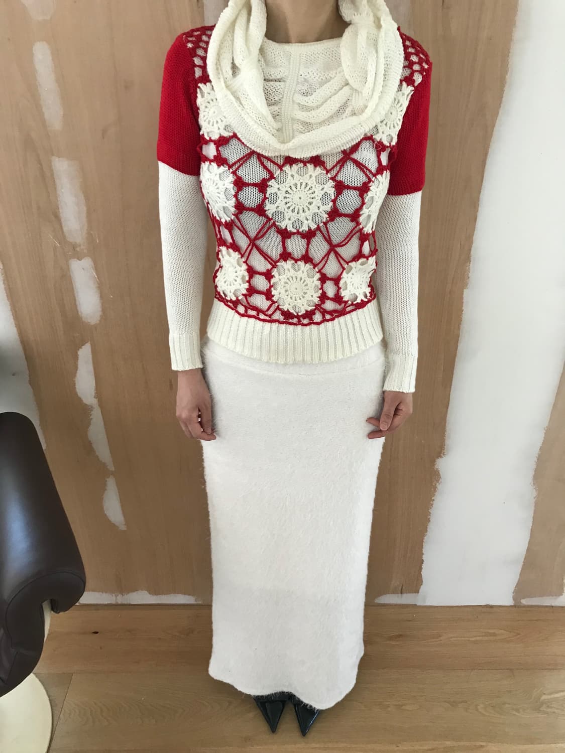 vintage crochet knit 상품이미지6