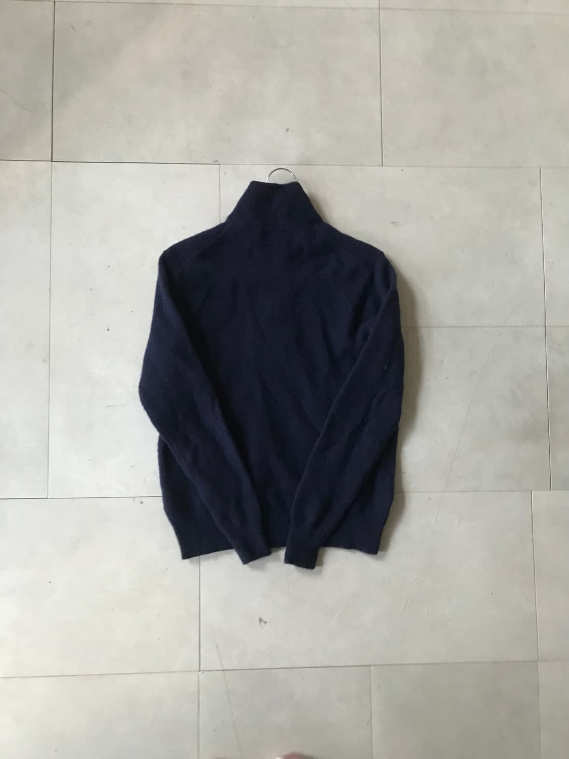 폴로 네이비 니트 반집업 상품이미지7