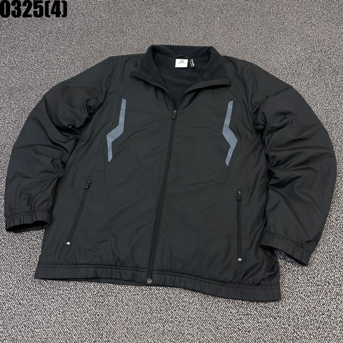 110 아디다스 블랙 바람막이 점퍼 0325(4) 상품이미지1