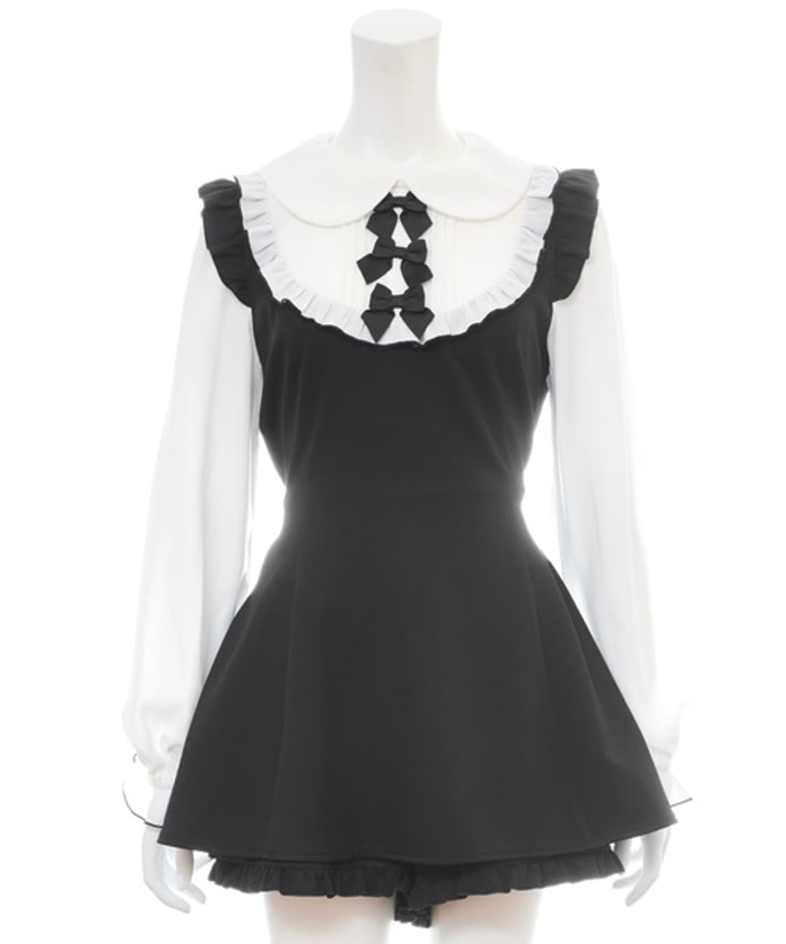 시크릿 허니 리본 프릴 레이어드 원피스 양산형 지뢰계 상품이미지1