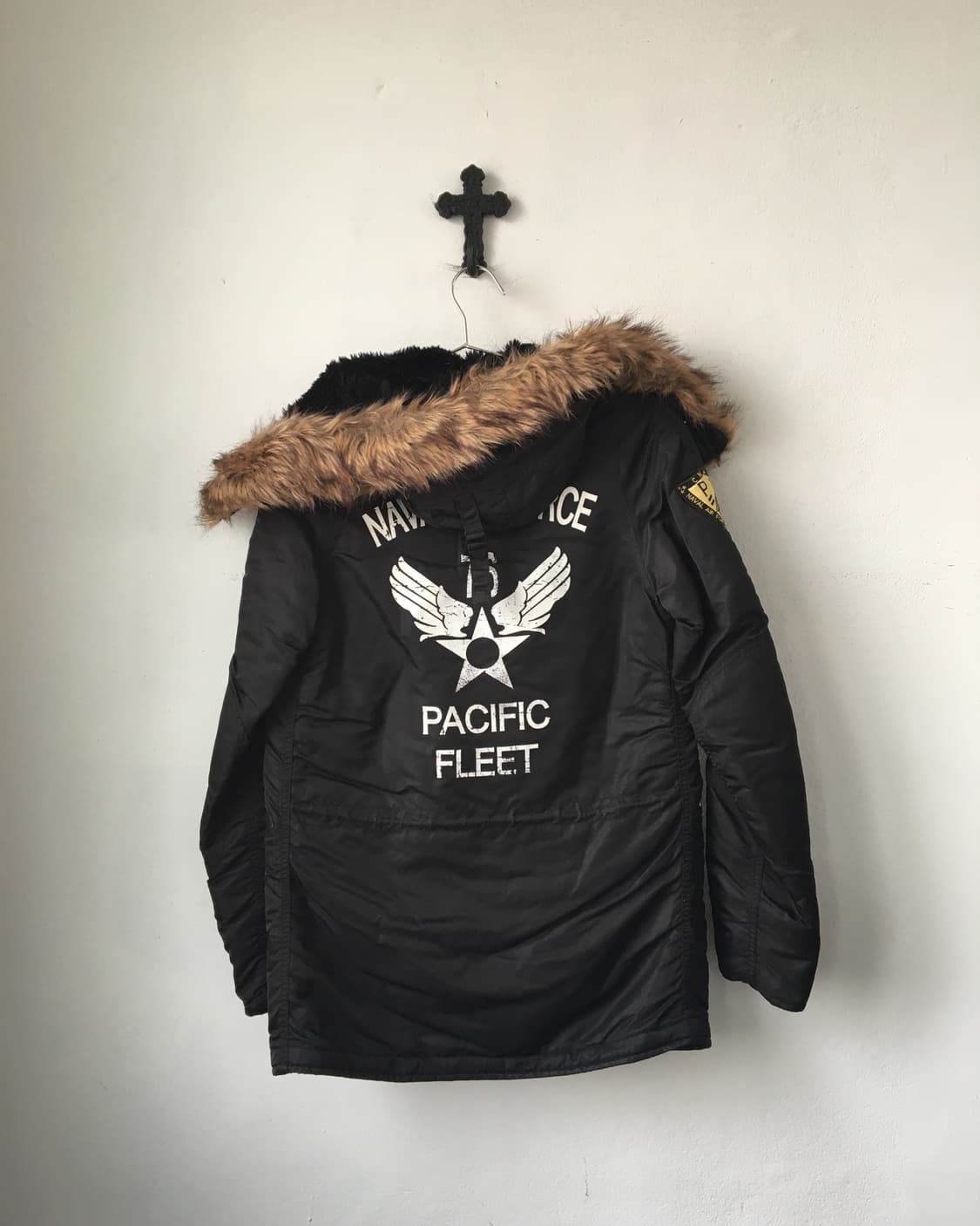 Alpha inderstries fake fur hood jumper 상품이미지6