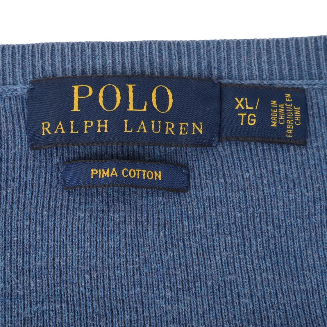 폴로 랄프로렌 다크블루 피마코튼 브이넥 니트 상품이미지8