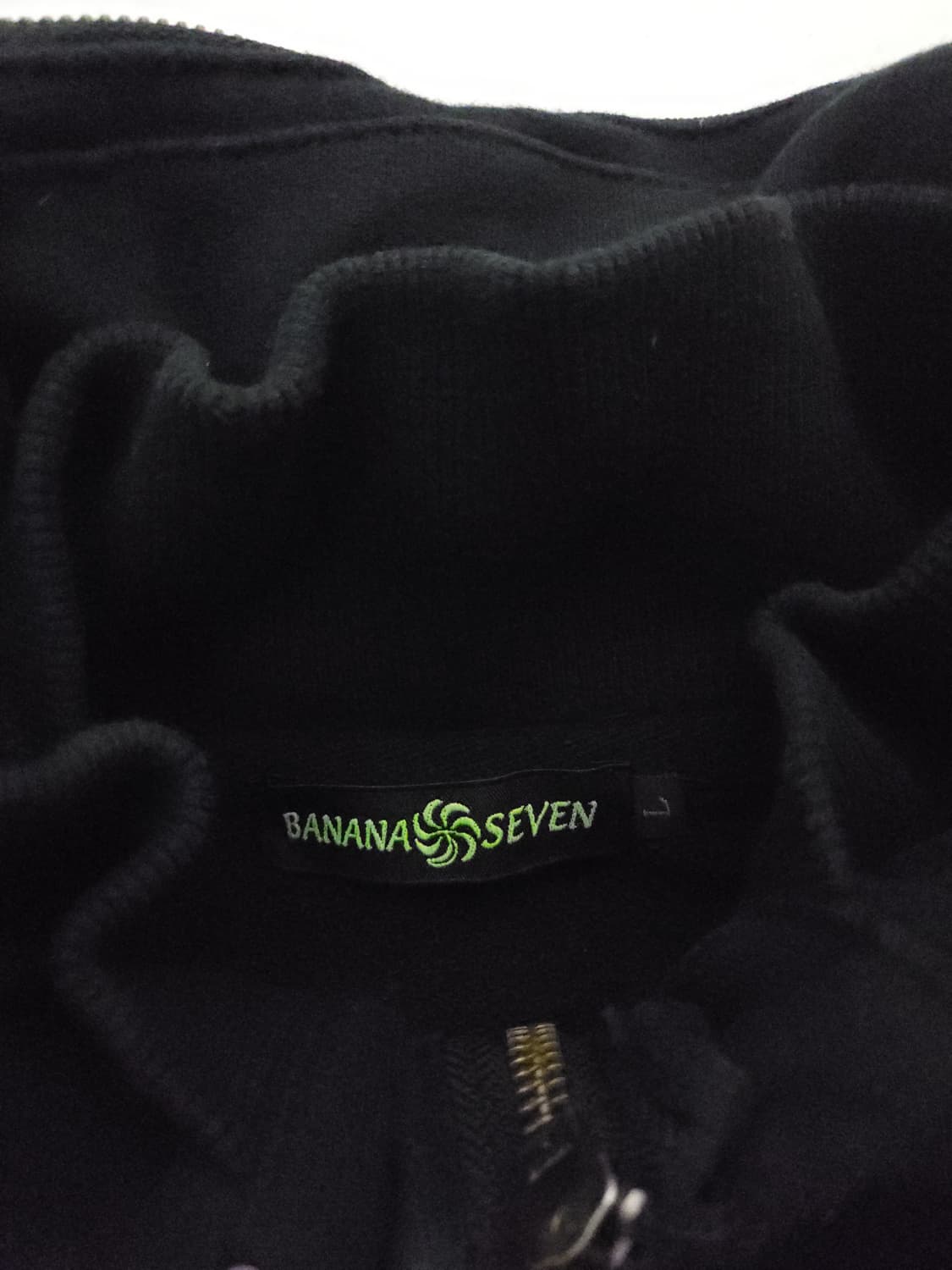 BANANA SEVEN 블랙 프린팅 후드집업 L 상품이미지4