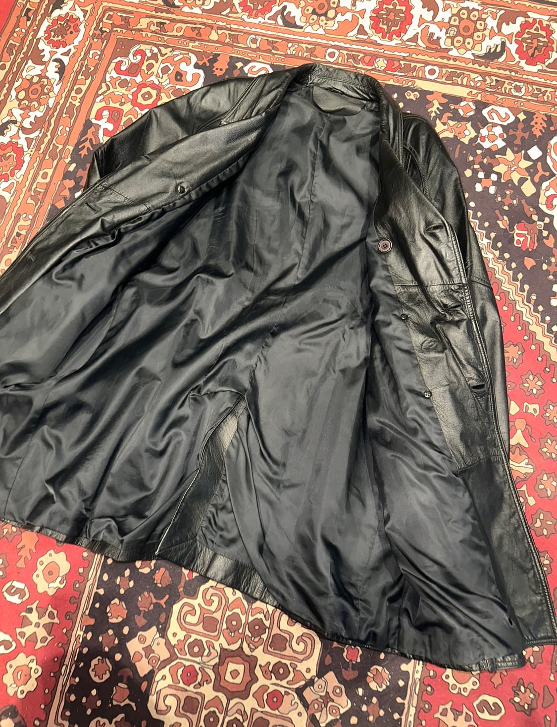 ( L ) 가죽코트 가죽카코트 가죽자켓 레더자켓 소가죽자켓  상품이미지3