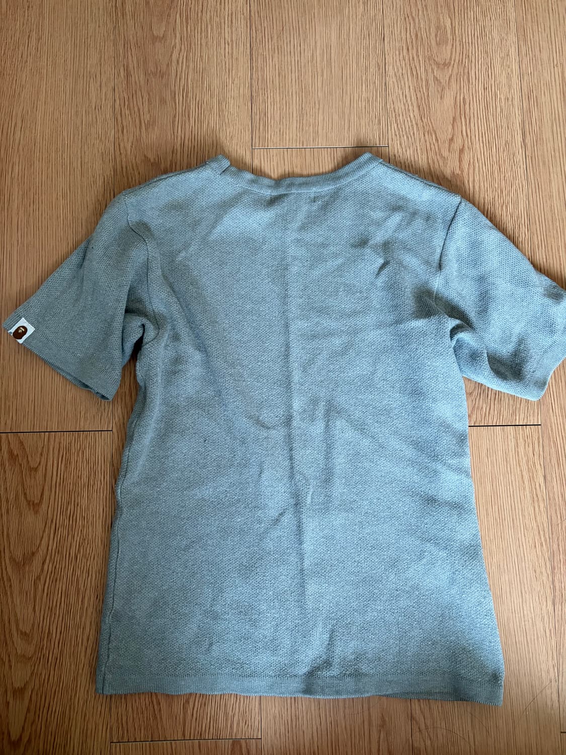 베이프 반팔 니트 티셔츠 상품이미지2