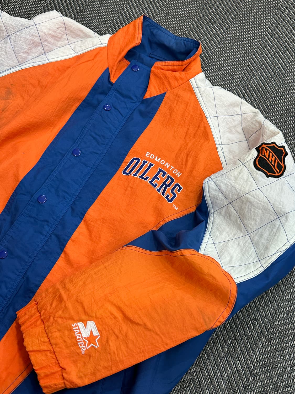 스타터 올드스쿨 에드먼턴 오일러스 바람막이 자켓 상품이미지4