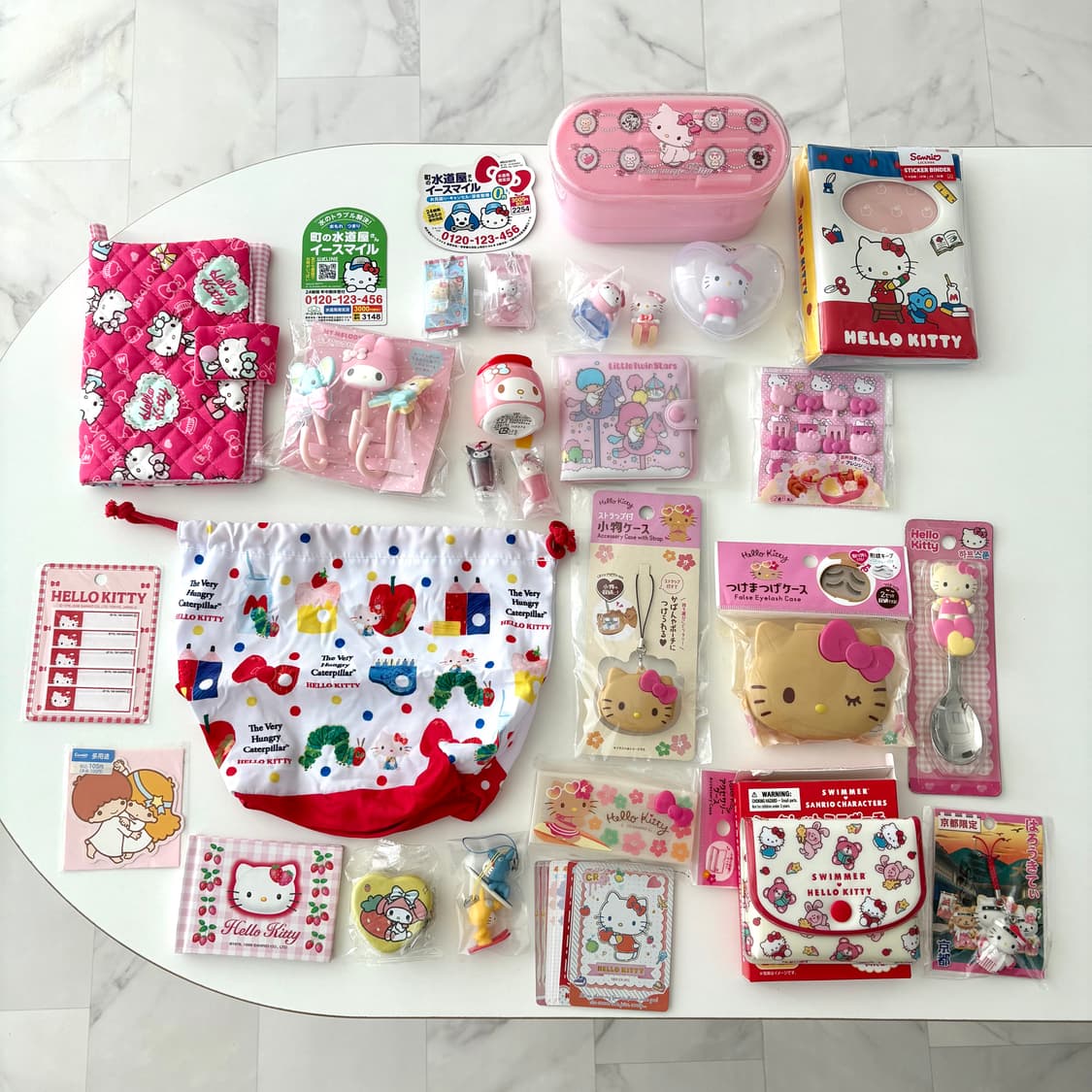 산리오 키티 챠미키티 키키라라 랜덤피규어 가챠 다이어리 파우치 태닝키티  상품이미지1