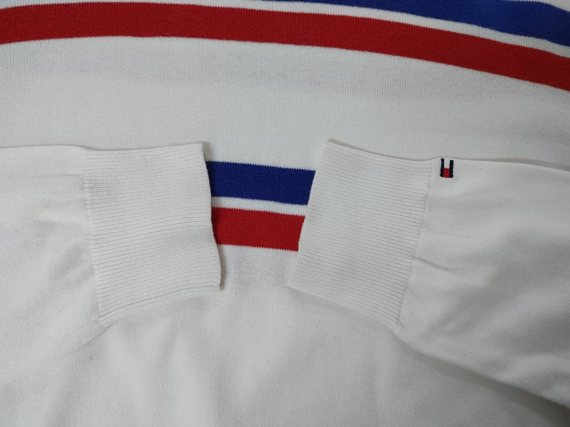 TOMMY HILFIGER 타미 힐피거 투컬러라인 면니트라운드티
 상품이미지5