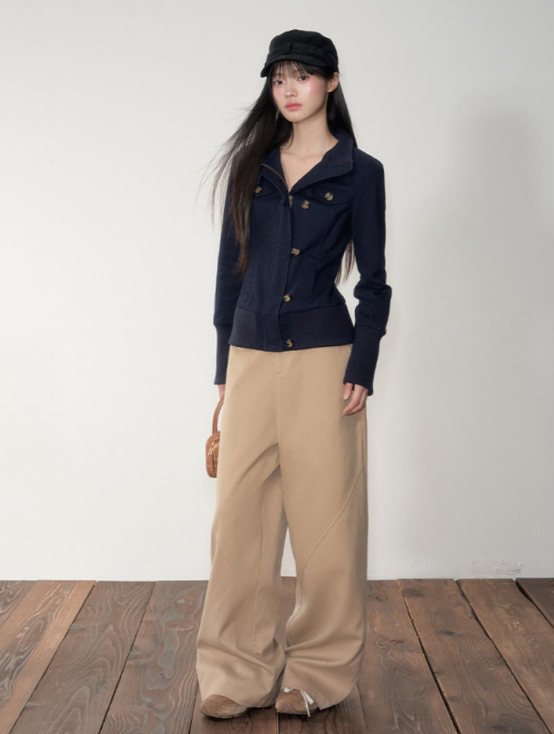 Slim Buttoned Zip-Up Jacket 상품이미지4