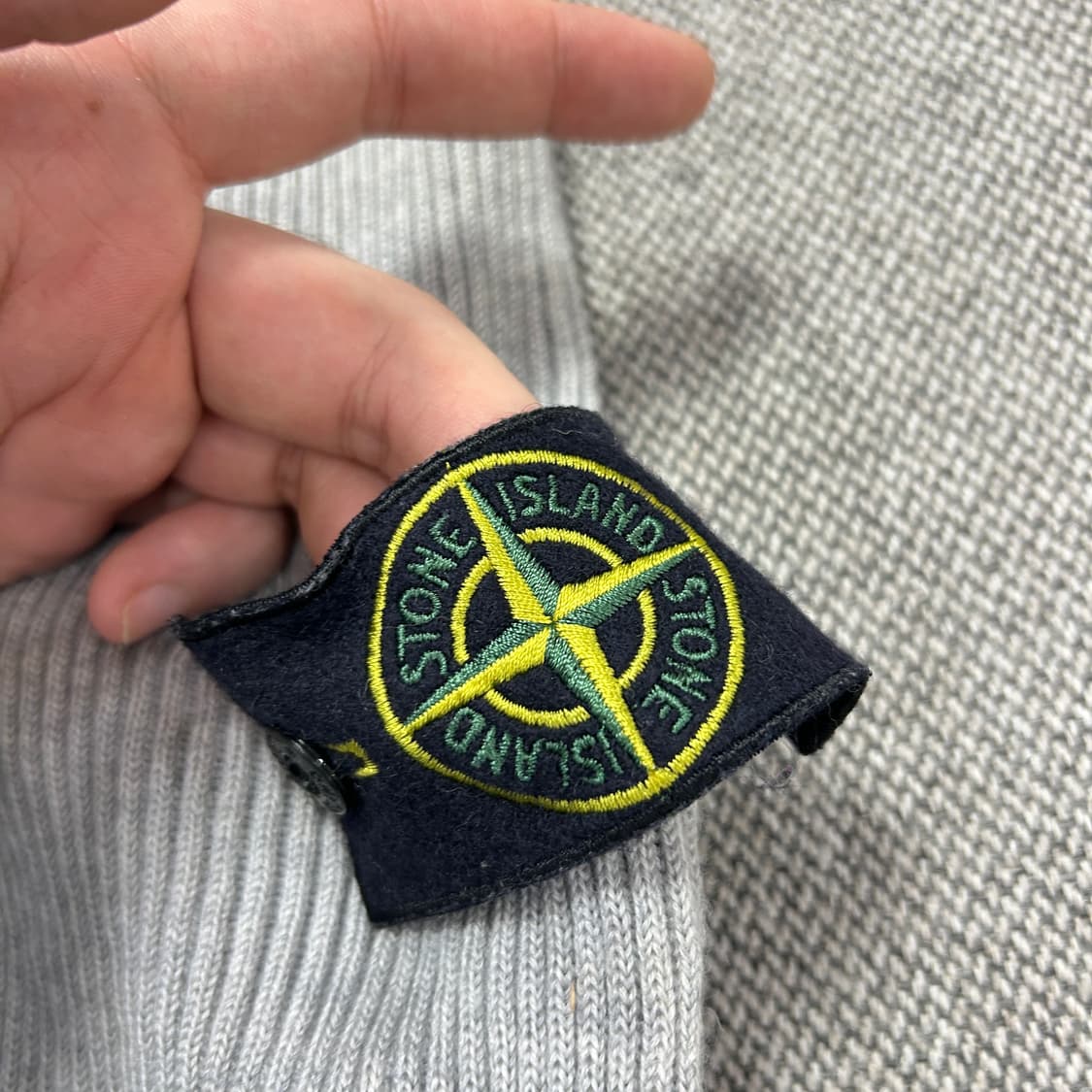 스톤아일랜드 골지 목폴라 니트(M) 상품이미지7