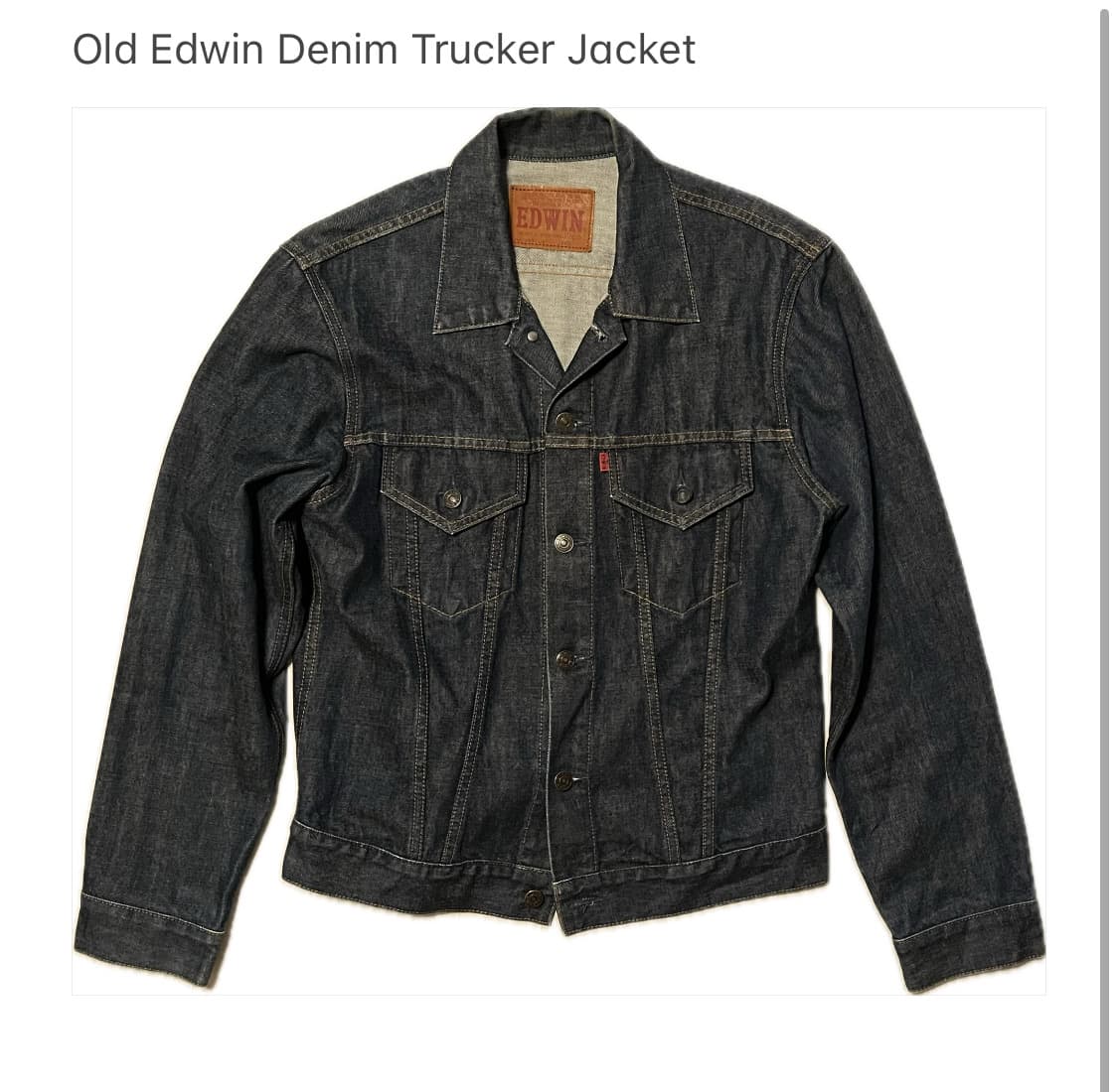 Old Edwin Denim Trucker 상품이미지1