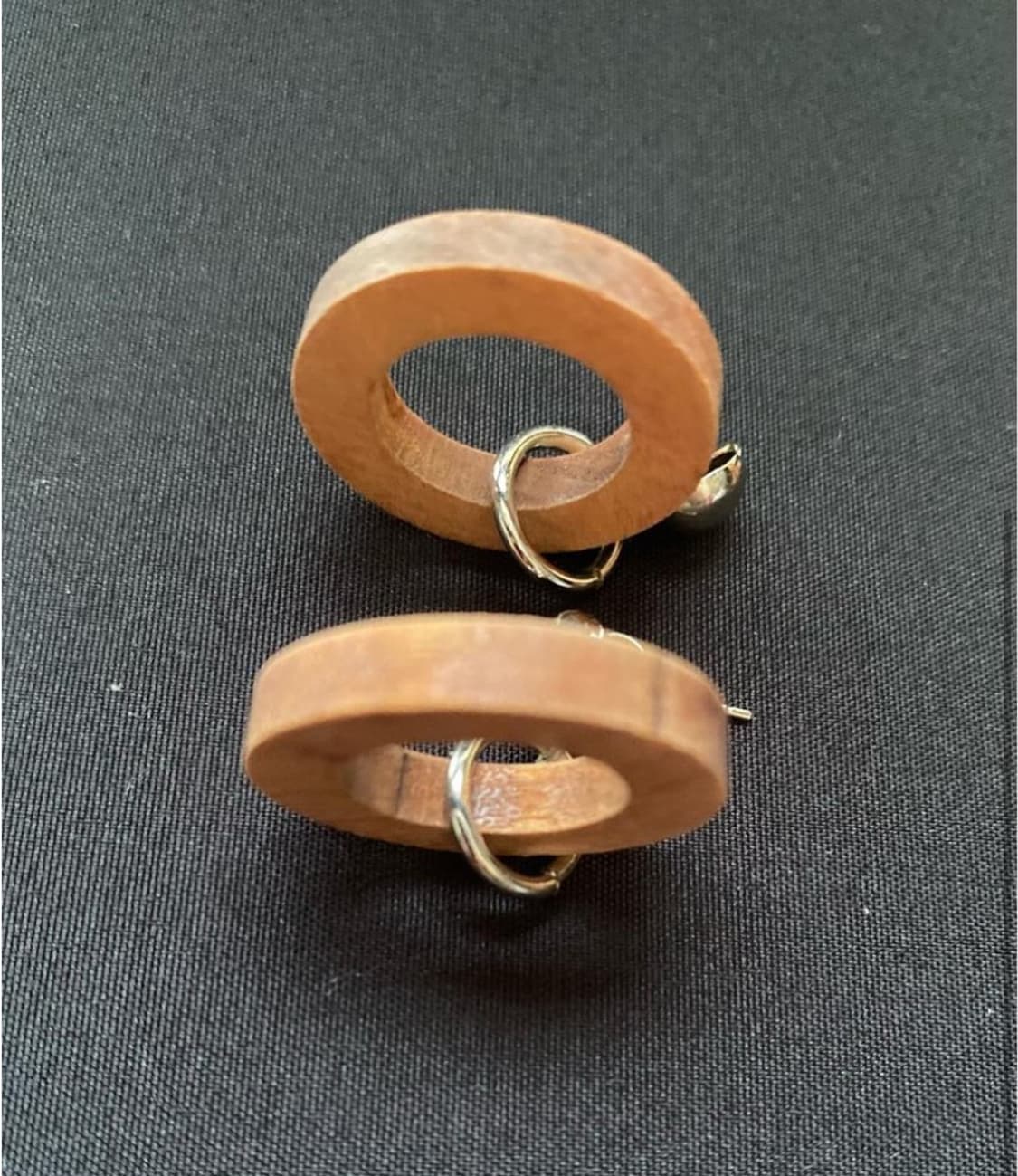 우드 링 귀걸이 상품이미지2