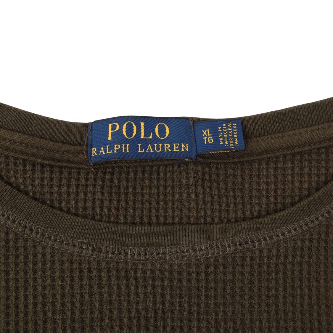 폴로 랄프로렌 카키 와플 롱슬리브 티셔츠 상품이미지8