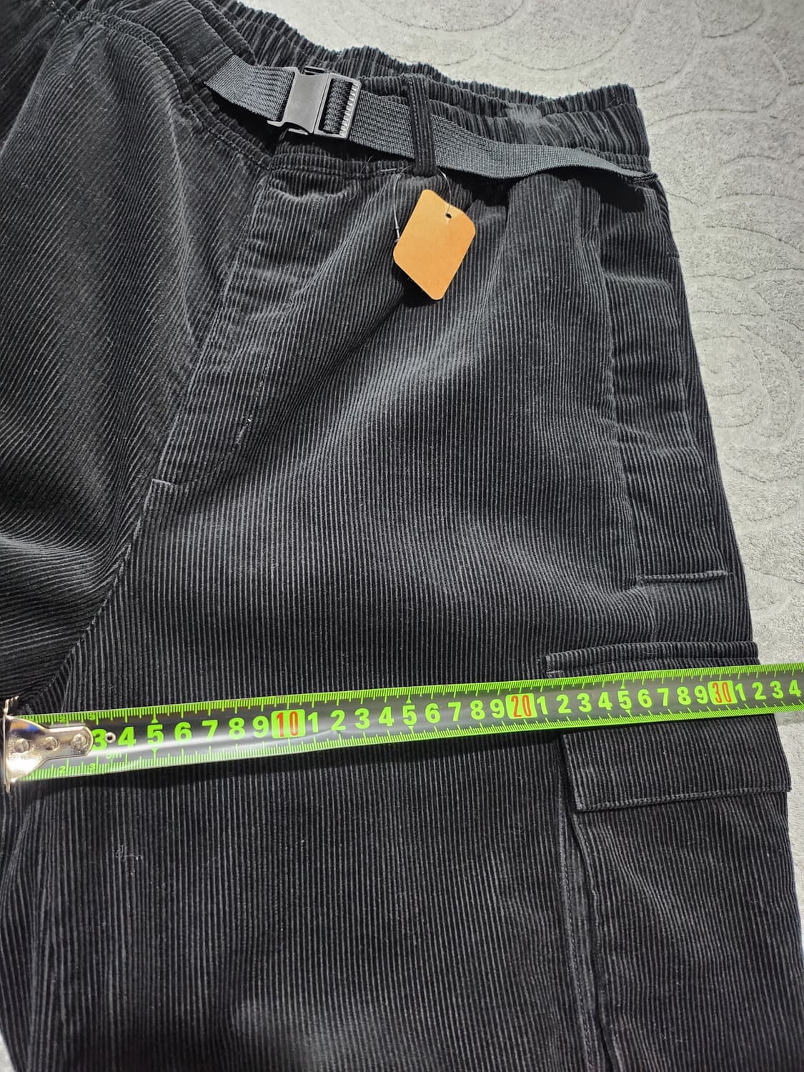 코듀로이 와이드 카고 팬츠 (발목 조절 가능) XL 상품이미지9