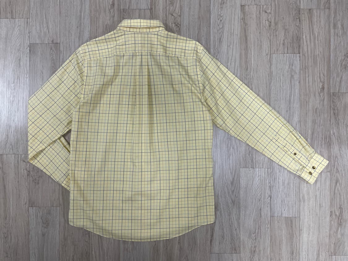 100) 엘엘빈 파스텔 옐로우 윈도우체크 셔츠 상품이미지2