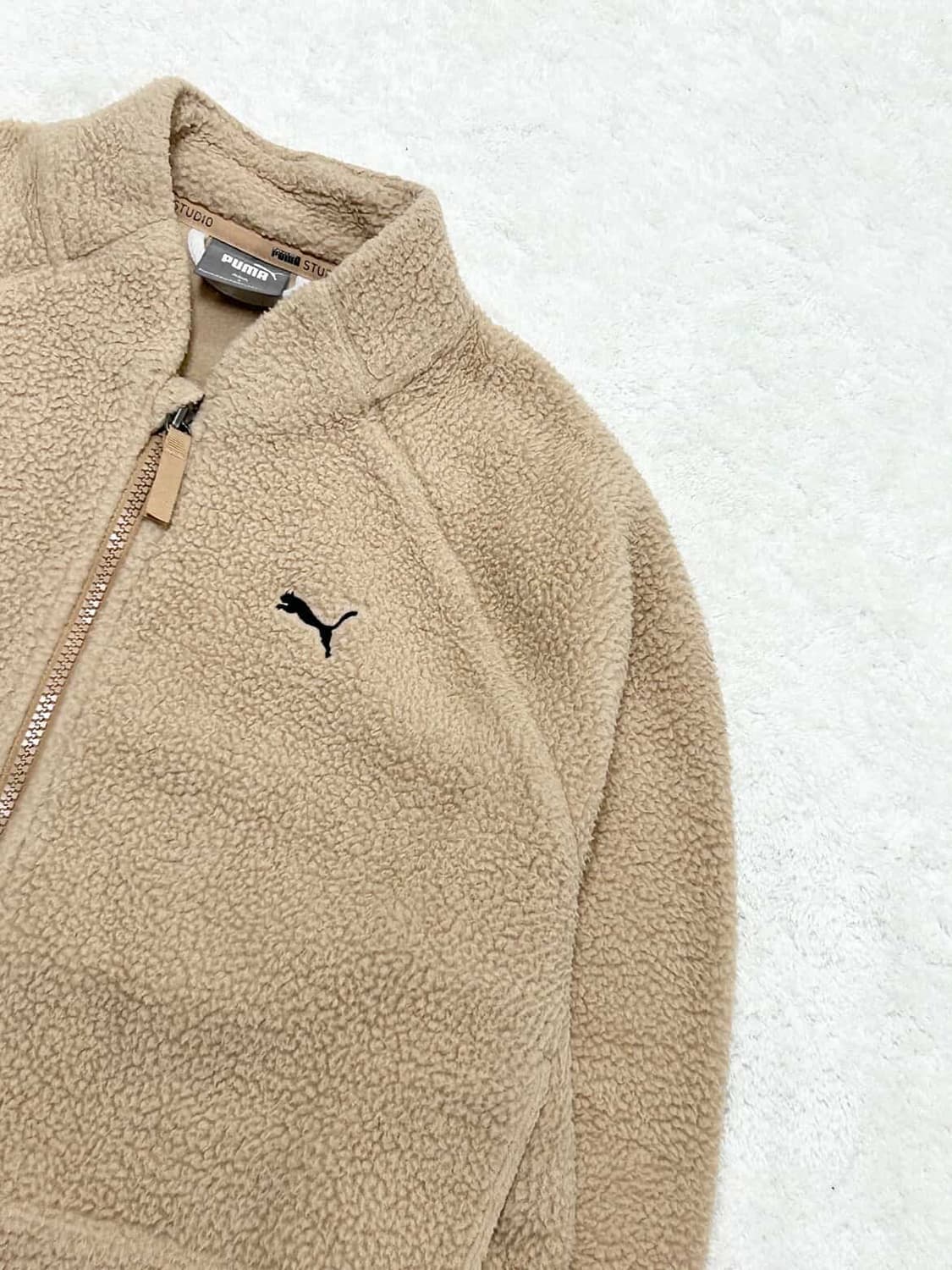 퓨마 자수로고 크롭 쉐르파 자켓 상품이미지6