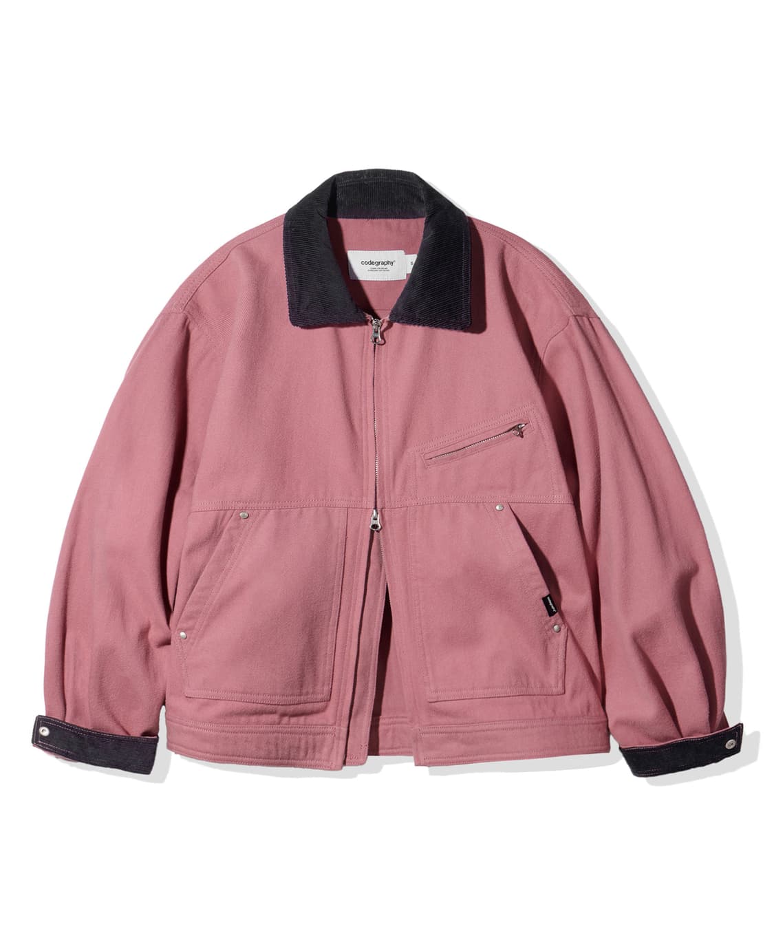 코드그라피 코튼 워크자켓 L 페일핑크 상품이미지1