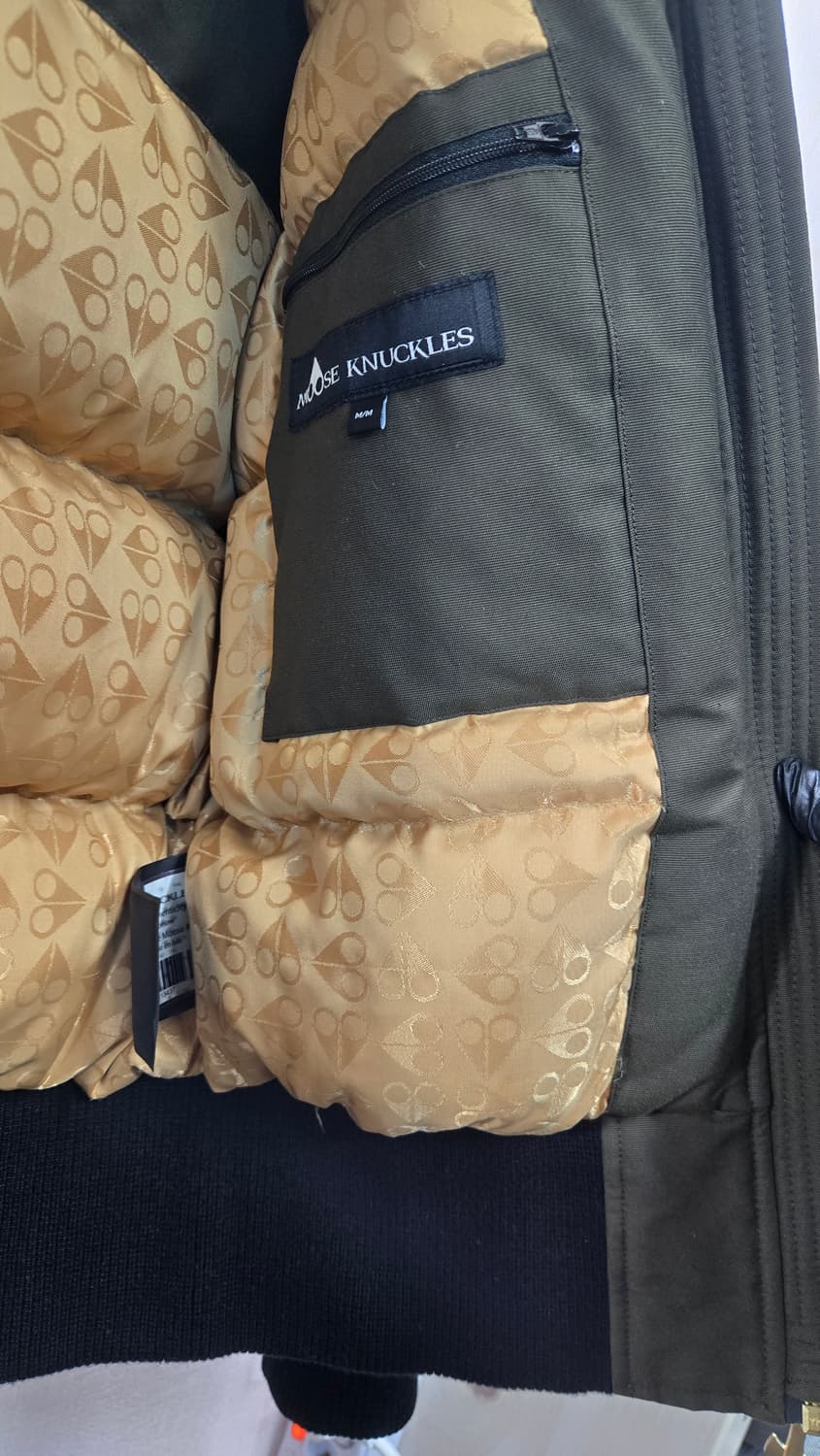 무스너클 여성 M- 정품 세인트 플라비 골드퍼 봄버 재킷 카키 상품이미지7