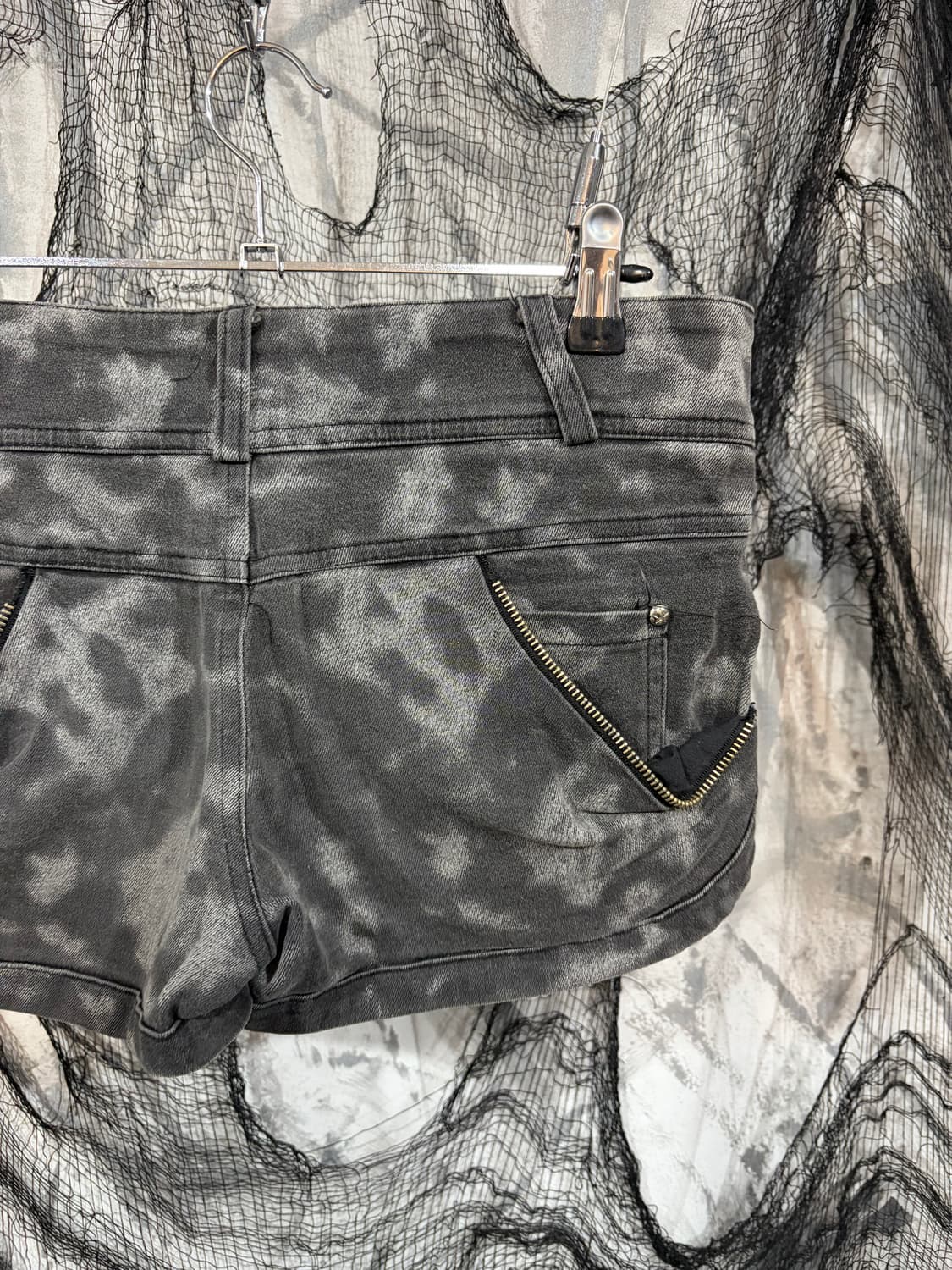 Y2K tiedye star zipper detail short pant 상품이미지7