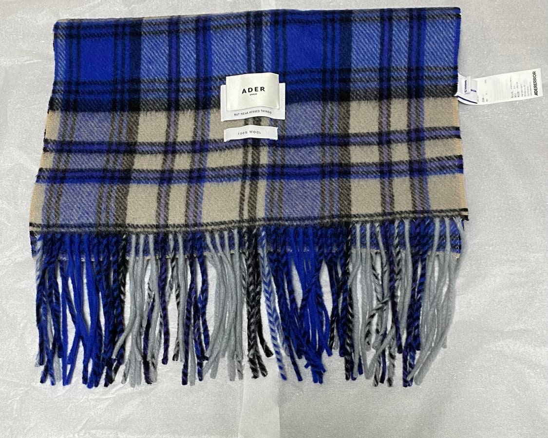 아더에러 레빈트 플레이드 머플러 블루 상품이미지2