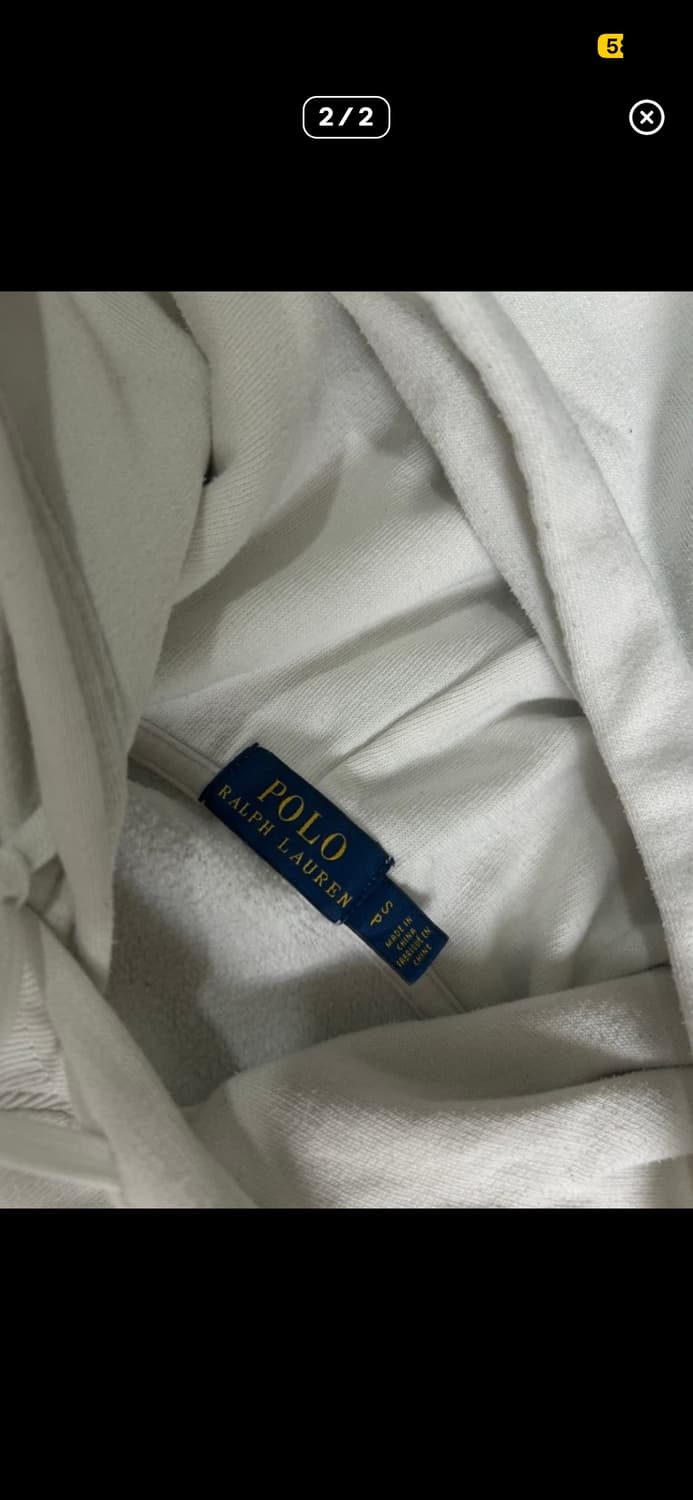 폴로 후드티 화이트  상품이미지2