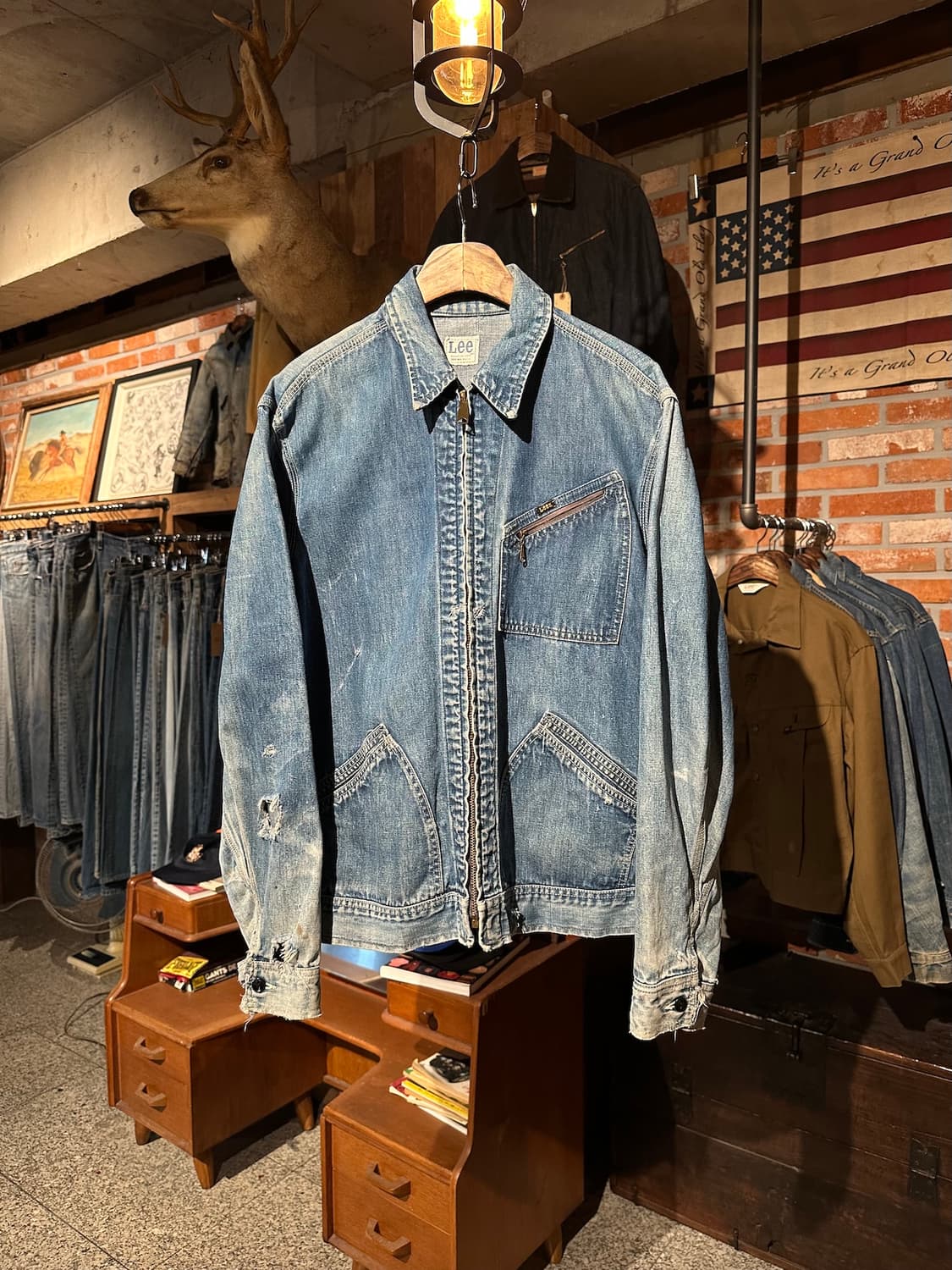 70s USA LEE 91-B Denim Work Jacket 상품이미지1