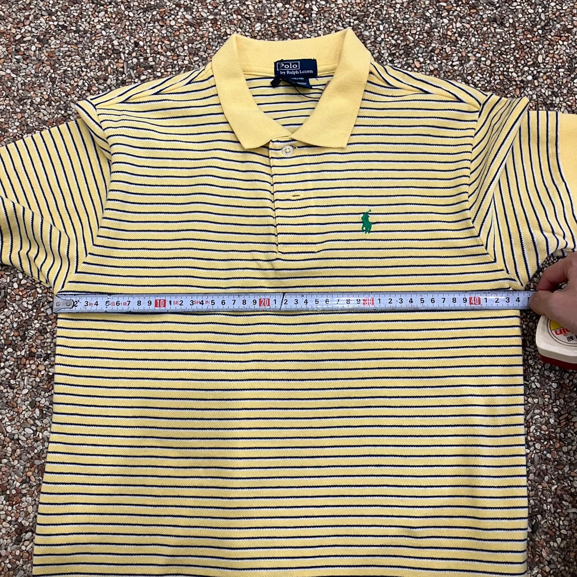 176 폴로 스트라이프 반팔 카라티 pk 옐로우 상품이미지5