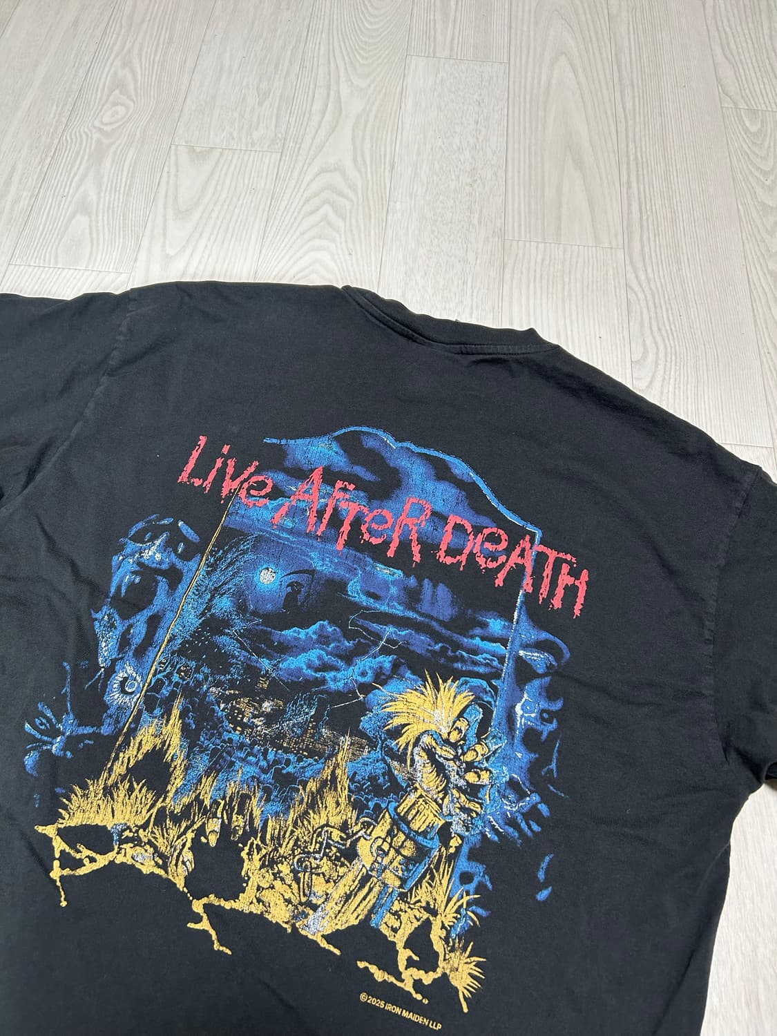 [M] H&M 아이언메이든 밴드티 상품이미지2