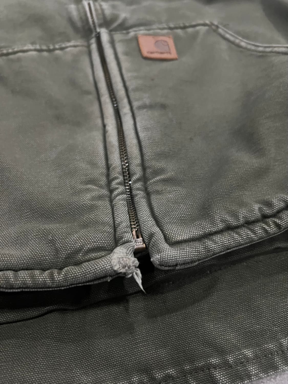 (M)칼하트 셰르파 넥 조끼베스트 V33 ARG 아미그린 상품이미지7