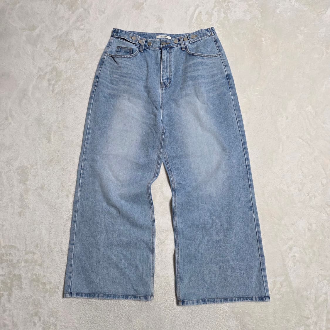 (F)여성 제이피크 와이드 데님 팬츠 연청  상품이미지1