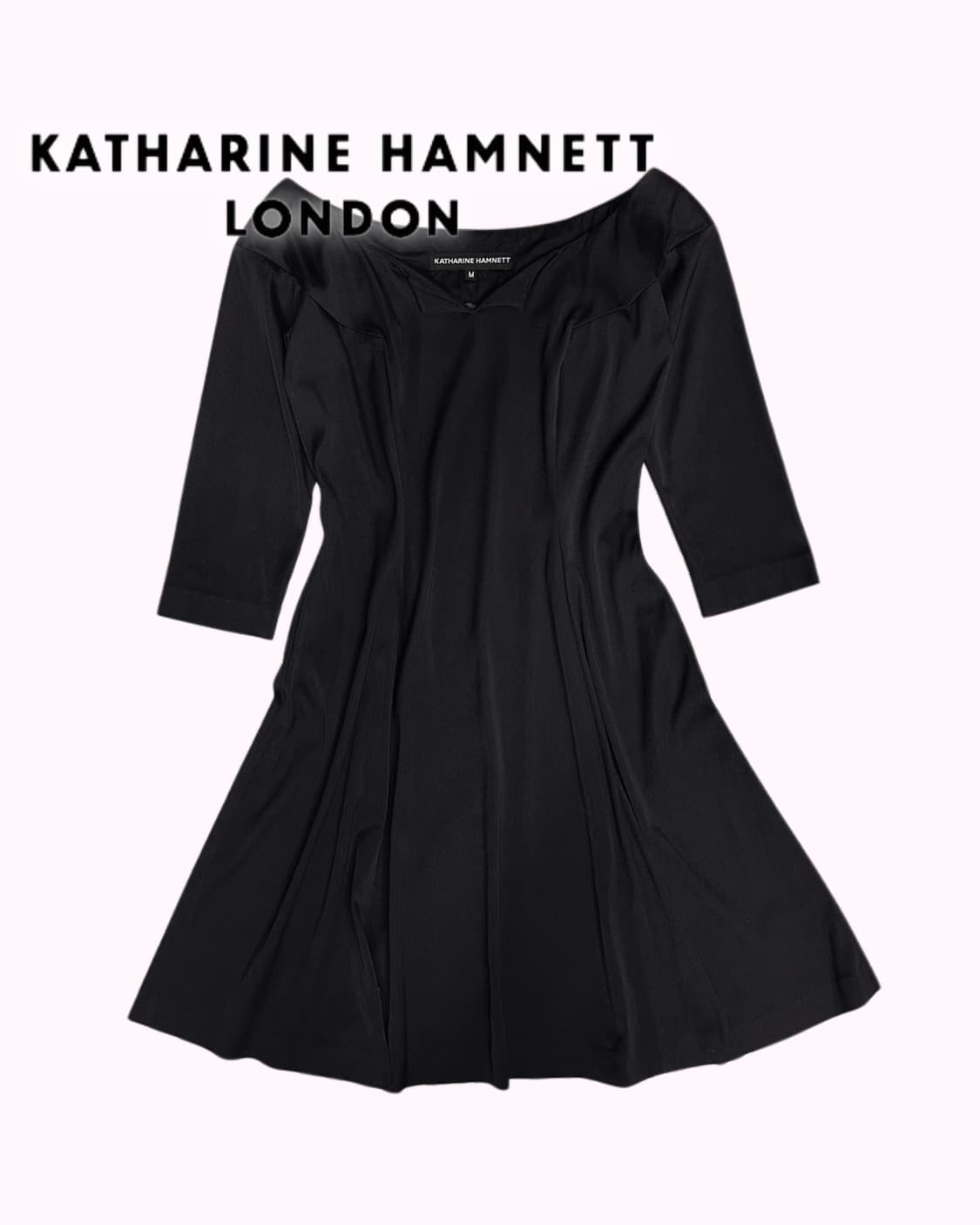 KATHARINE HAMNETT black rayon dress 상품이미지1