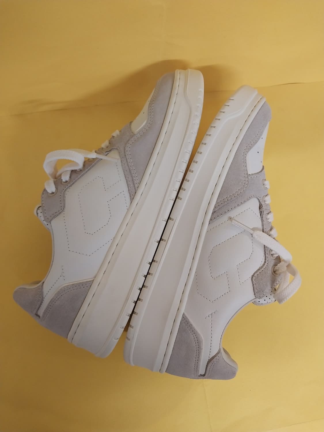 남성 커버낫 코트 오리진 레더 에크루 운동화 (250) 상품이미지7