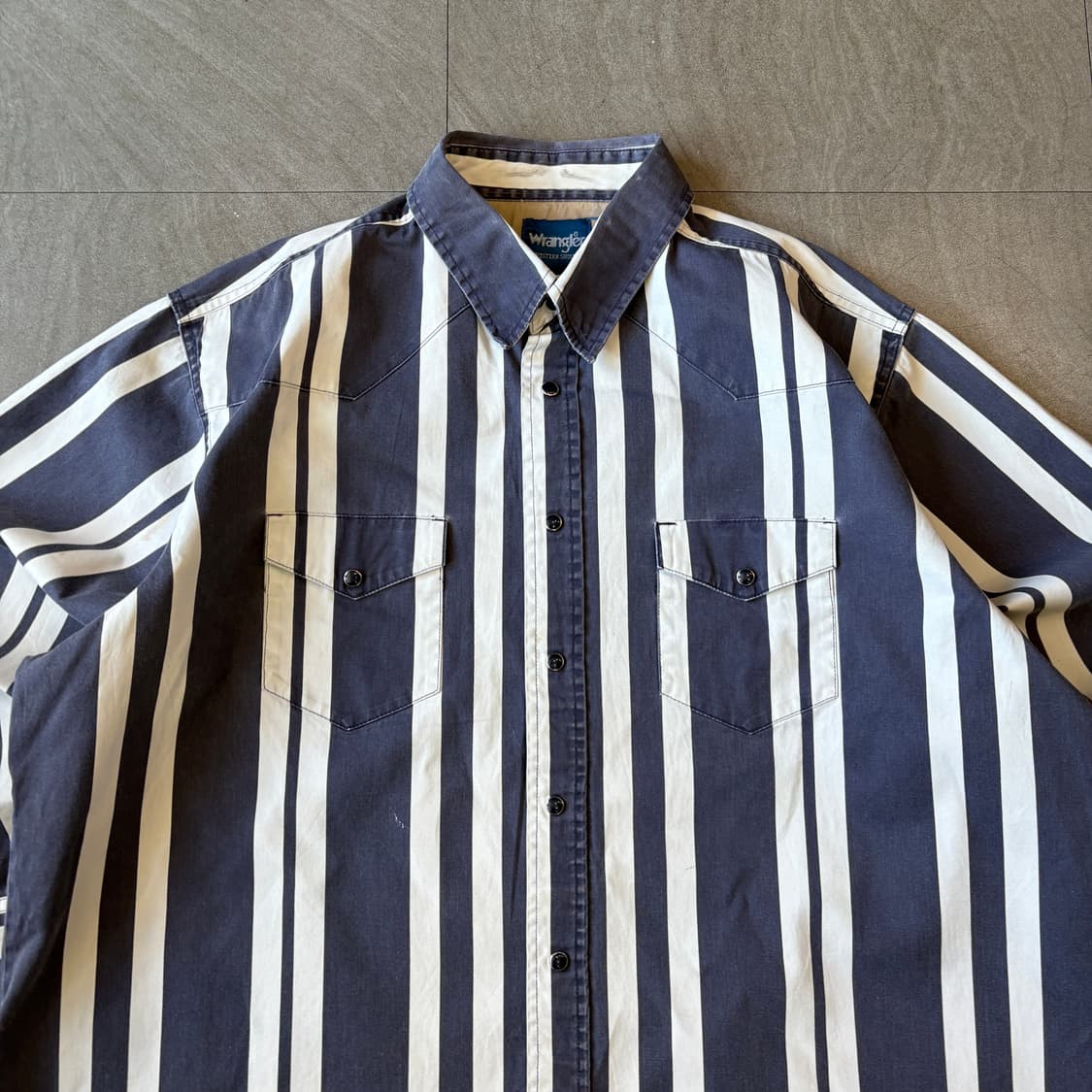 랭글러 웨스턴 긴팔 스트라이프 셔츠 상품이미지3