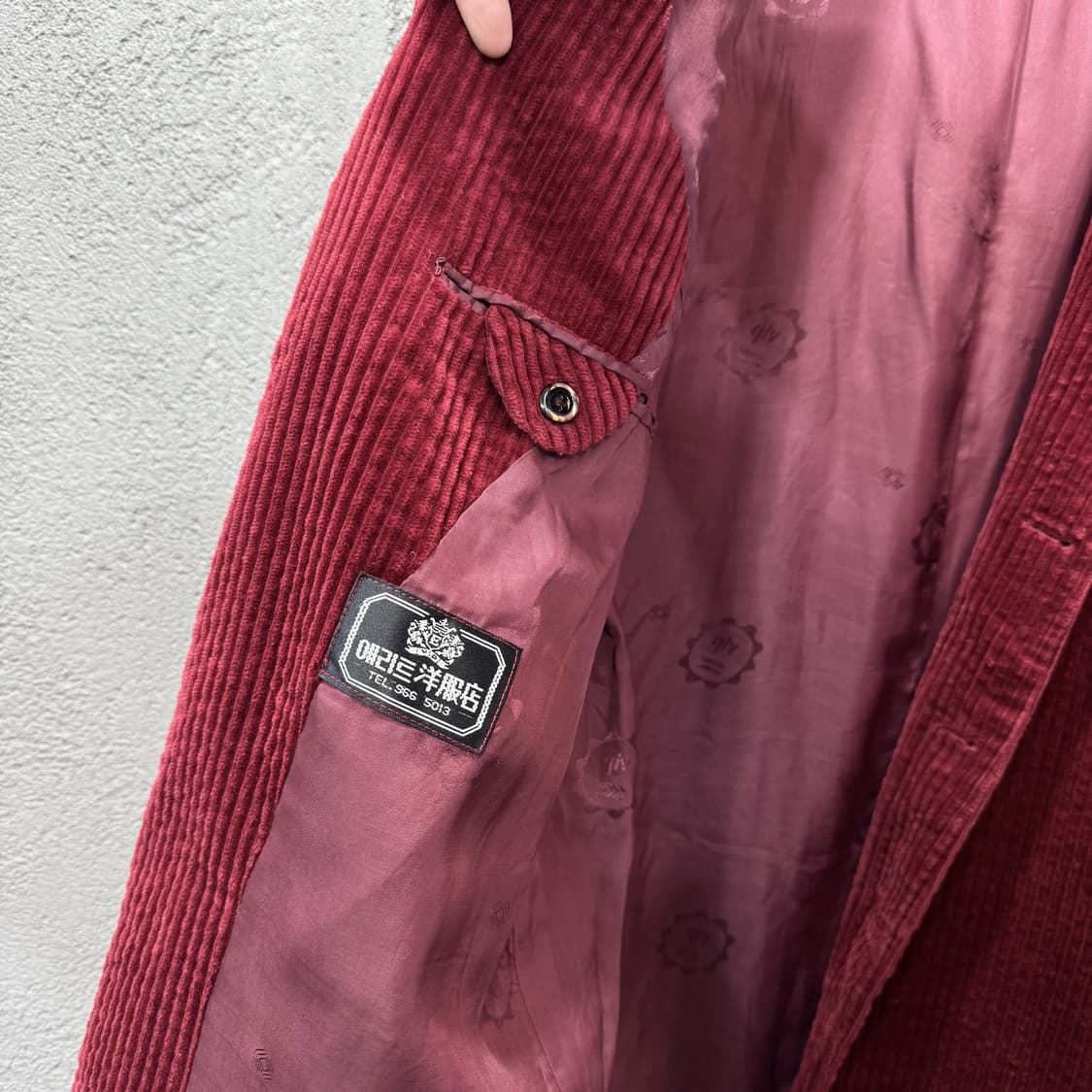 에리트 옛 양장점 버건디 코듀로이 블레이저 자켓 (XL)  상품이미지5