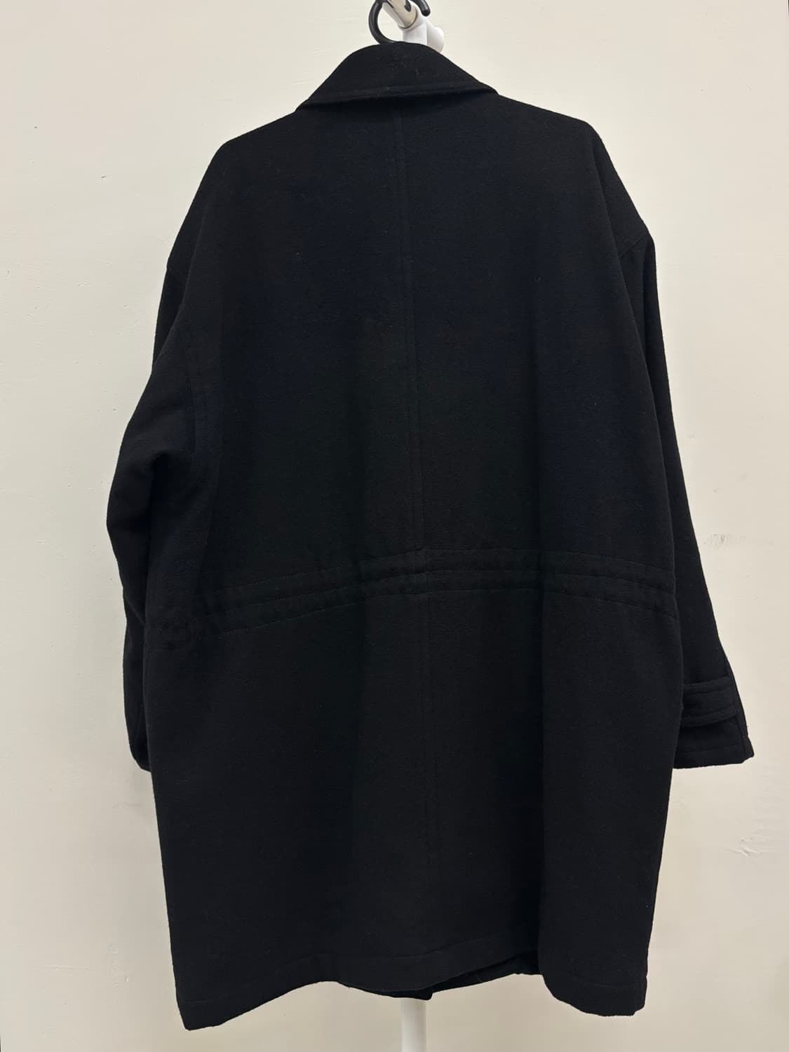 빈티지 블랙 울 코트 점퍼 상품이미지8