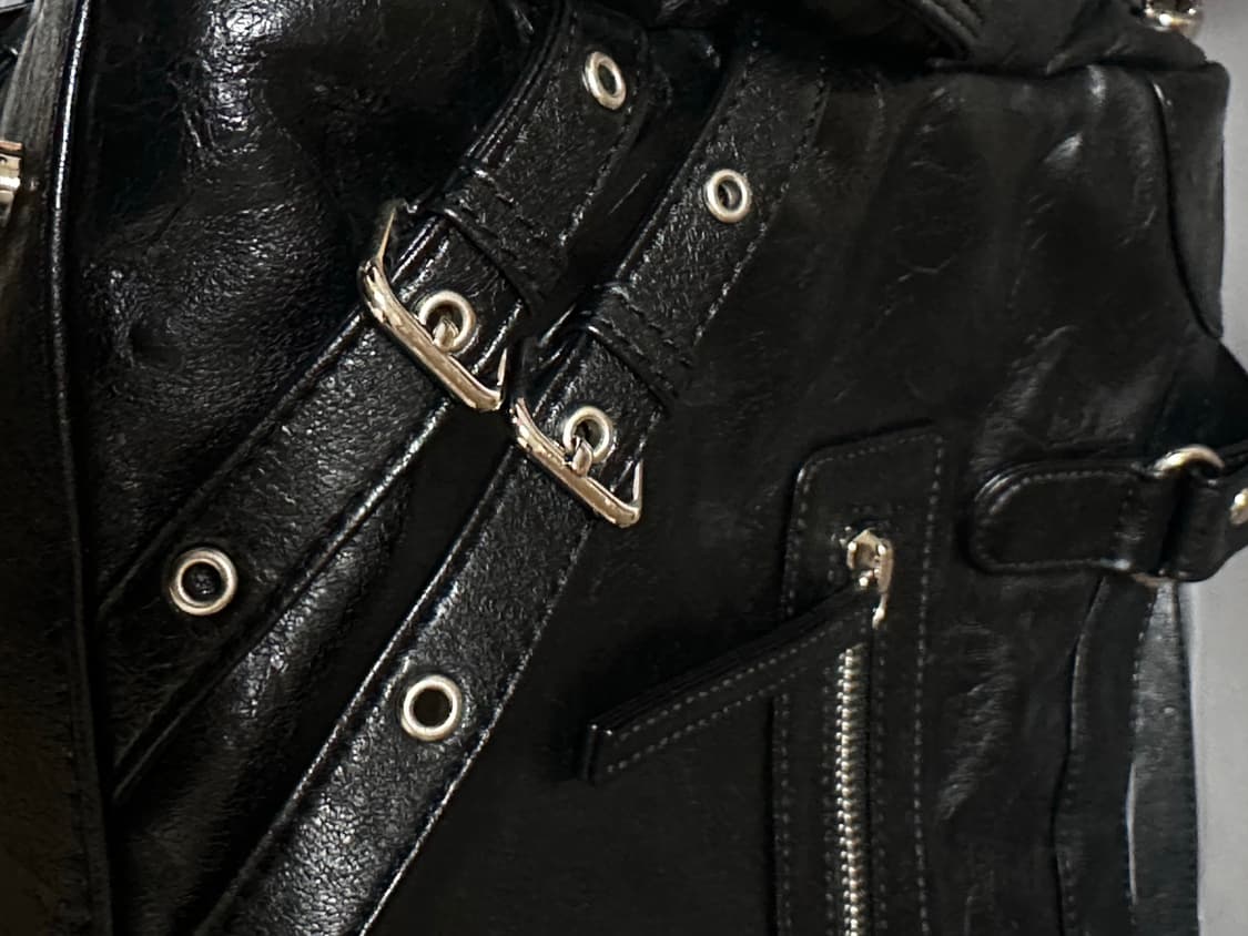 🎀다이닛 스터드 포켓 빅백 블랙🎀 상품이미지7